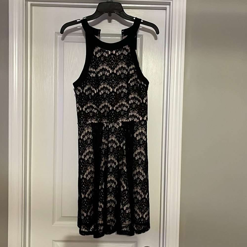 Black lace dress